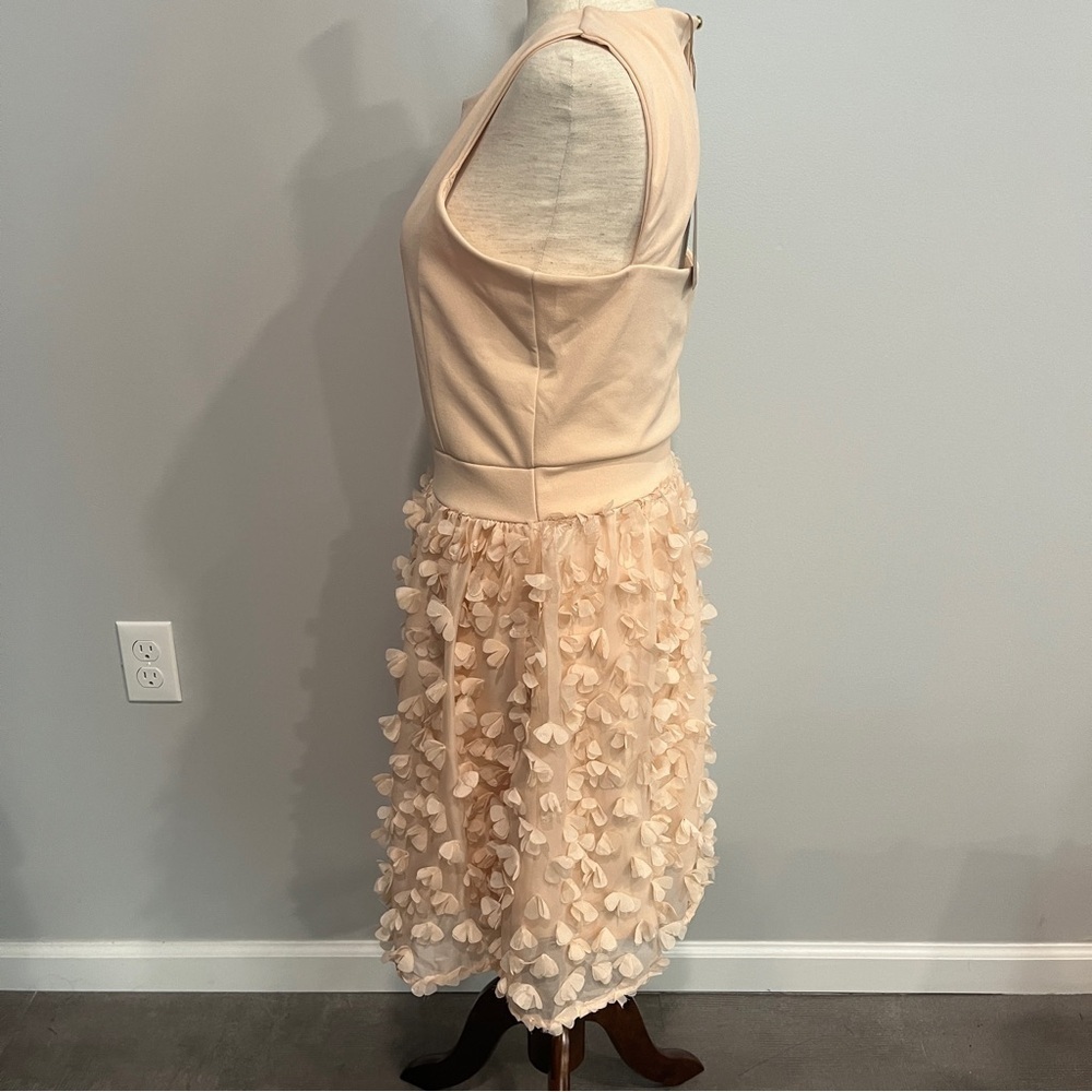 Carla Conti Sleeveless Blush Pink Cocktail Dress Medium - Picture 6 of 10